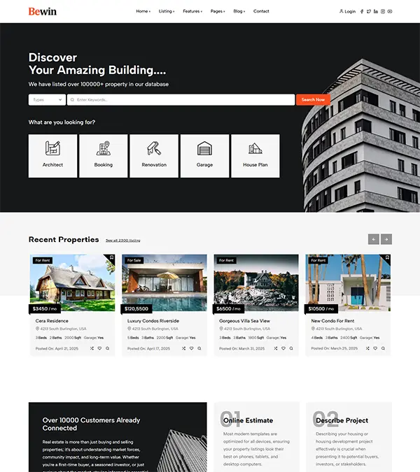 real estate template
