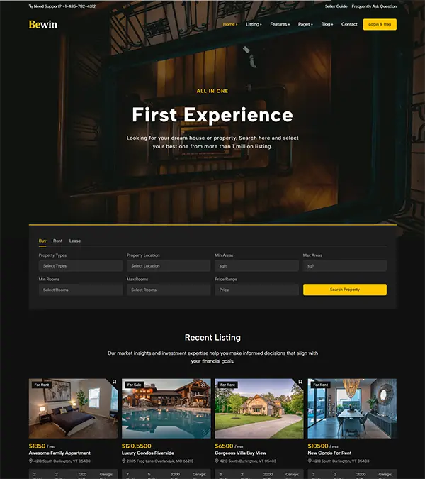 real estate template