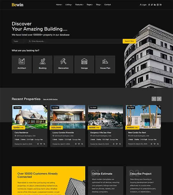 real estate template