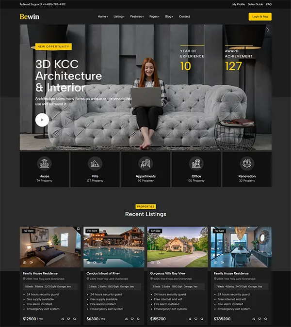 real estate template