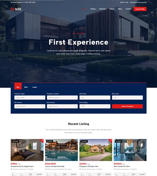 real estate template