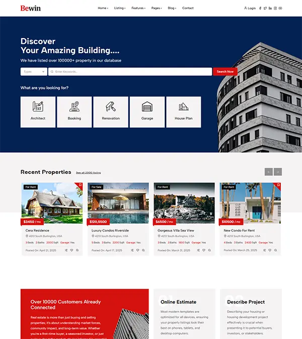 real estate template